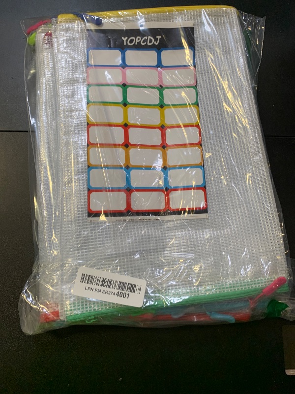 Photo 1 of 24pcs Mesh Zipper Pouch Bags, 12 Colors Extra Large 12PCS A3 and 12pcs A4, Puzzle Bag for Organizing, Classroom Must Have Storage Bag, File Bags for School, Board Games and Office Supplies