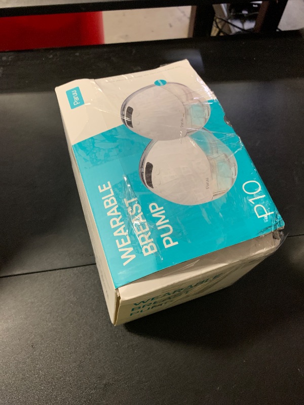 Photo 1 of Paruu P10 Hands Free Breast Pump Wearable, 338mmHg Strong Suction, Low Noise, 4 Modes & 9 Levels, Electric Breast Pump Portable, Smart Display, 19/21/24/28mm Insert/Flange, 2 Pack (White)