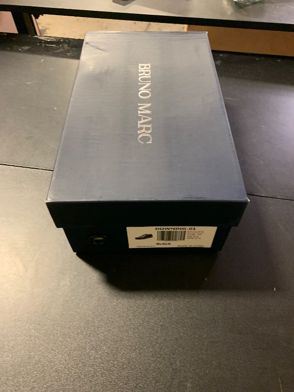Photo 1 of Bruno Marc Men's Dress Oxford Shoes Classic Lace Up Formal Cap Toe Shoes,Size 9.5,Black,DOWNING-01