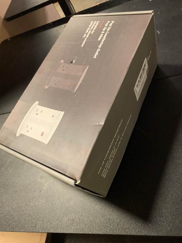 Photo 1 of ANNQUAN 3.15" Pop Up Countertop Outlet with 15W Wireless Charger,Max 20W Power Delivery,800J Surge Protection,Pop Up Electrical Outlet with 4 Outlets 4 USB Ports for Home Office(ETL Listed)