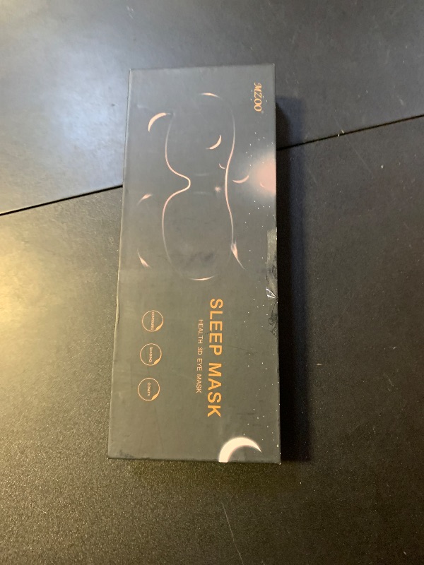 Photo 1 of MZOO Luxury Sleep Mask for Back, Side Sleeper, Complete Light Blocking Sleeping Eye Mask Night Blindfold, 3D Zero Pressure & Spacious for Lash Extensions, Breathable Soft Eye Cover Flight Nap Travel