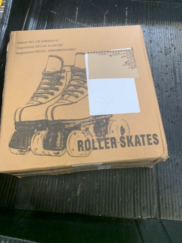 Photo 1 of Risup Roller Skates - Women & Men Cowhide High-Top Classic Double-Row Four-Wheel Skates - Unisex