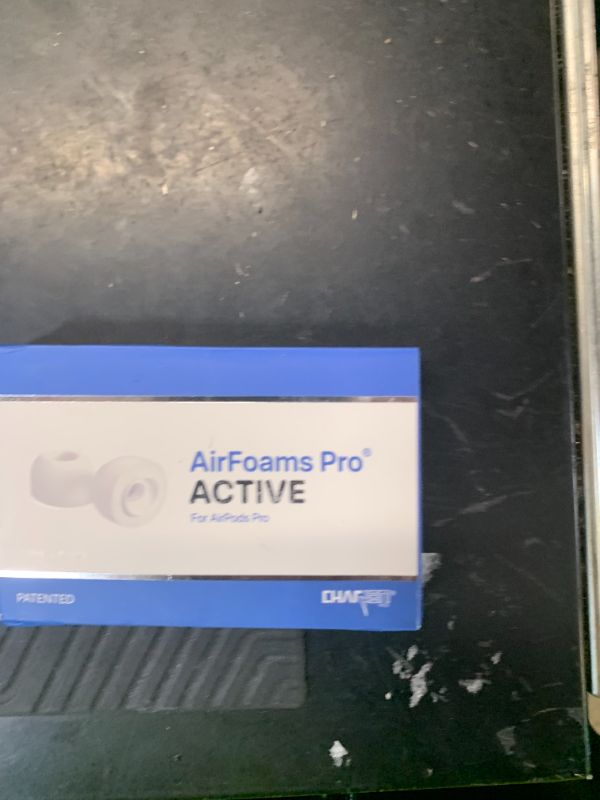 Photo 1 of CharJenPro Patented Design Memory Foam Ear Tips for AirPods Pro and AirPods Pro 2 w/Silicone Shield. AirFoams Pro Active 2.0 Lasts 5X Longer. Replacement Tip. As seen on Kickstarter. (S/M/L, White)