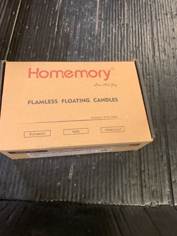 Photo 1 of Homemory 12 Pack 3” Flameless Led Floating Candles, 200 Hour White Battery Operate Waterproof Tealights for Cylinder Vases, Centerpieces at Wedding Decor, Party, Pool