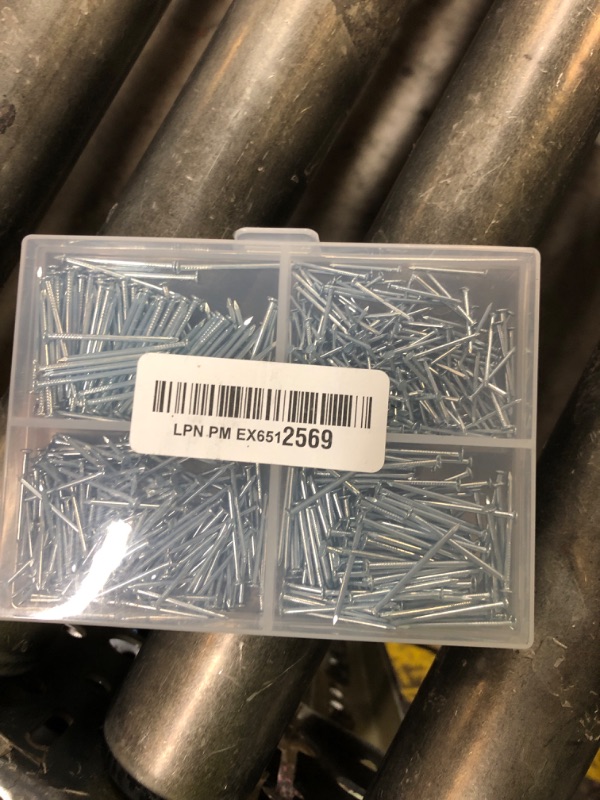 Photo 1 of Mr. Pen- Nail Assortment Kit, 600 Pcs, 4 Sizes, Silver, Small Nails for Hanging Pictures, Finishing Nails, Gold Wall Nails for Hanging, Pin Nails, Hardware Nails, Assorted Nails, Galvanized Nails