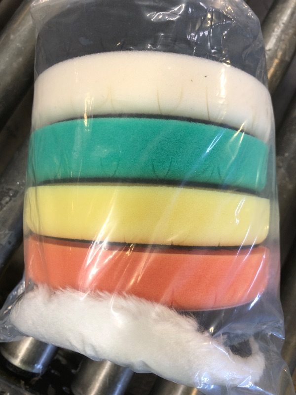 Photo 1 of CHEGIF Buffing Polishing Pads, 7Pcs 6.5 Inch 165mm Face for 6Inch 150mm Backing Plate, Car Compound Buffing Sponge Pads and Woolen Pads Cutting Polishing Pad Kit for Car Polishing and Waxing