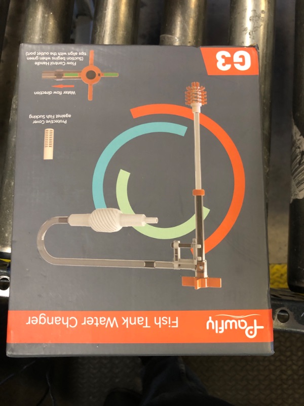 Photo 1 of Pawfly Aquarium Water Changer Kit Fish Tank Siphon Vacuum Cleaner with 3.75 Feet Long Hose and Extendable Tubing Manual Aquarium Gravel Cleaner Tools for Water Changing Sand Washing and Maintenance