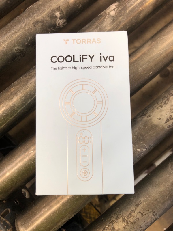 Photo 1 of TORRAS COOLiFY iva Handheld Fan with Ice Cooler, 0-100 Adjustable Speed, Super Mini Powerful Portable Fan 5000mAh Rechargeable, Hand Fans for Travel Essentials, Outdoor, Gifts for Dad Women, Charcoal