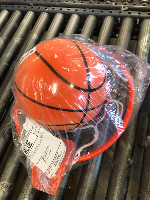 Photo 1 of Ealacritas Silent Basketball Gift Set with Foldable Hoop - Durable Foam Basketball for Indoor Dribbling & Shooting Practice, Perfect for Rainy/Snowy Weather (Orange, No.7, 9.45")
