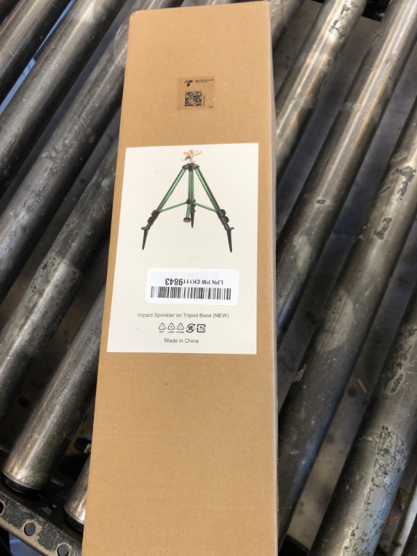 Photo 1 of Sprinklers for Yard,Heavy-Duty Impact Sprinkler on Ground Plug Tripod Base, 360 Degree, 0-43 Feet Large Area Coverage Yard Sprinklers, Adjustable Height 16-37” Water Sprinkler for Lawn