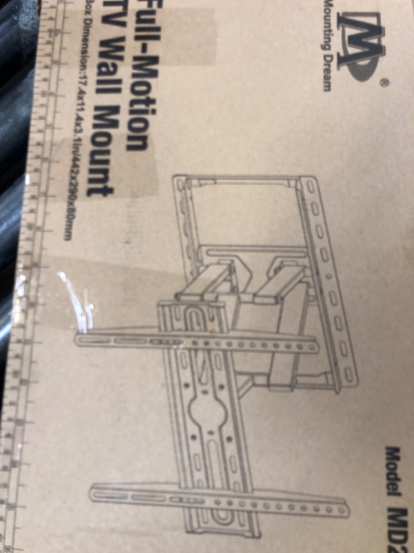 Photo 1 of Mounting Dream TV Wall Mount for 32-65 Inch Television,Mount with Swivel and Tilt, Full Motion Bracket with Articulating Dual Arms, Fits 16inch Studs, Max VESA 400X400 mm, 99lbs, MD2380