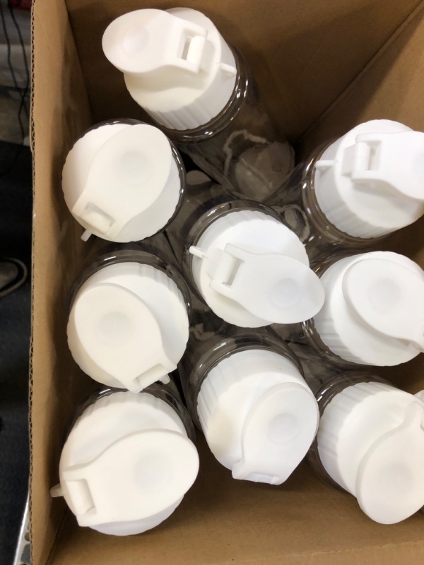 Photo 1 of Mifoci 20 Pieces Water Bottle Bulk 17 oz Plastic Water Bottles Bulk Gym Sports Adults Reusable Large Bottles with Leak Proof Flip Top for Party Outdoor(White)