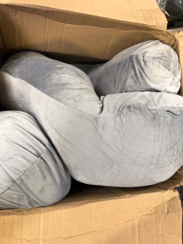 Photo 1 of MOON PARK Pregnancy Pillows for Sleeping - U Shaped Full Body Maternity Pillow with Removable Cover - Support for Back, Legs, Belly, HIPS - 57 Inch Pregnancy Pillow for Women - Grey