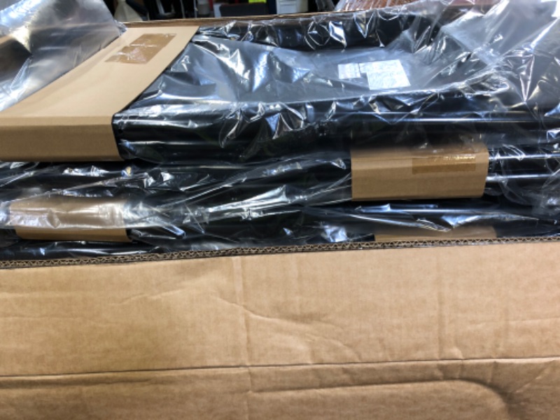 Photo 1 of COSCO Vinyl Folding Chair, 4 Pack, Black