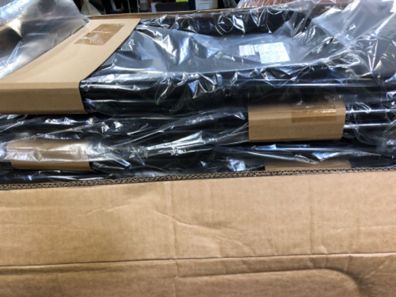 Photo 1 of COSCO Vinyl Folding Chair, 4 Pack, Black