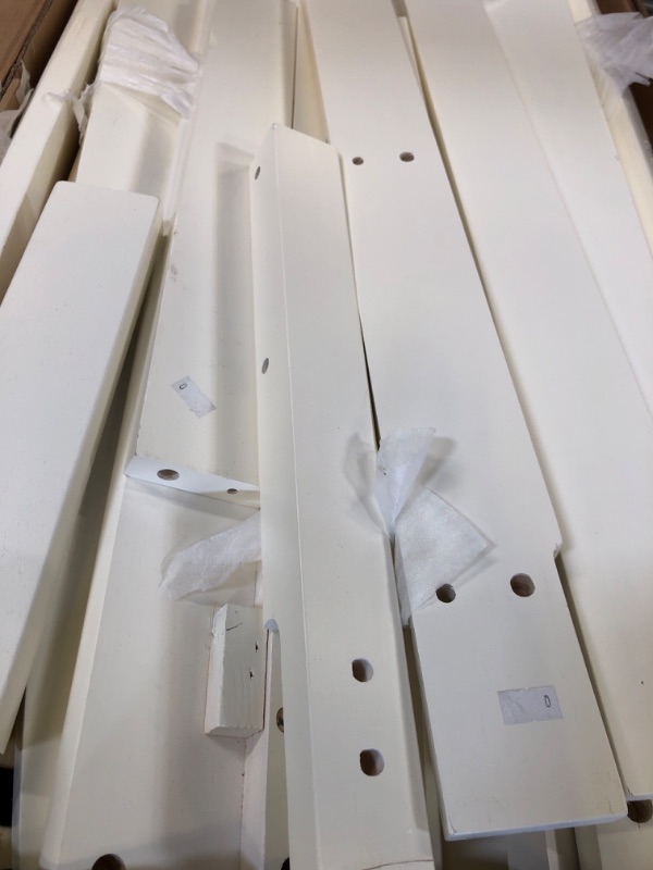 Photo 1 of DHP Birley Low Wood Bunk Bed for Kids, Twin Over Twin, White