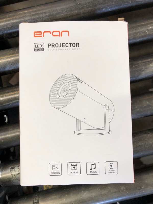 Photo 1 of Mini Projector, HY300 PRO Portable Projector, Support 4K 1080P with Dual-Band WIFI6 5G Wireless 5.2 Bluetooth Android 11, 180° Rotatable, Auto Keystone Correction, 35"-130" Screen Video Projector