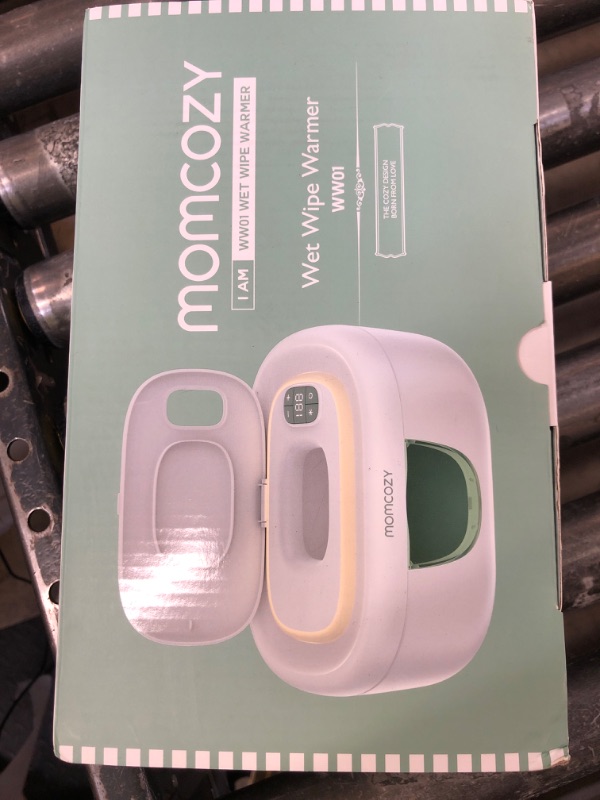 Photo 1 of Momcozy Baby Wipe Warmer, Innovative Spring Design, Large Capacity Wipes Dispenser, Fast and Even Heating, 4 Modes of Temperature Heating Control, Diaper Wipe Warmer with Night Light