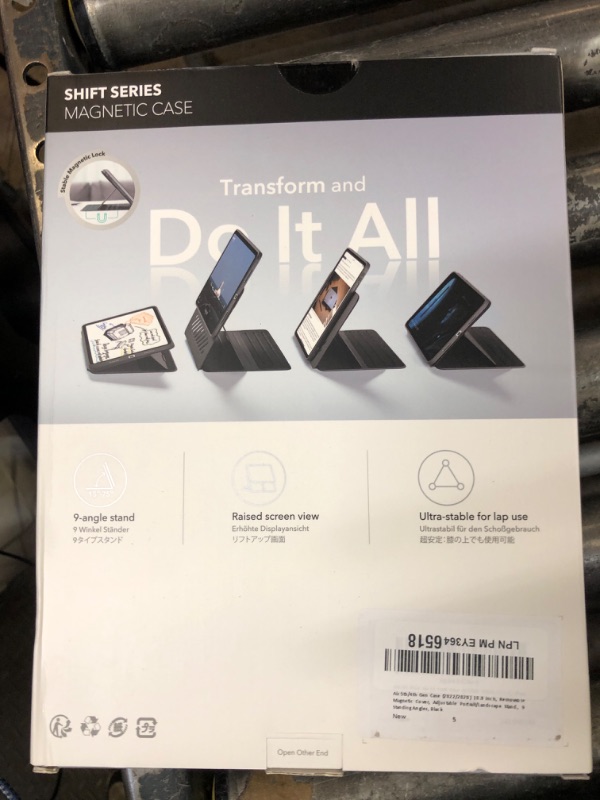 Photo 1 of ESR for iPad Air 11 Inch Case M3/M2 (2025/2024), iPad Air 5th/4th Gen Case (2022/2020) 10.9 Inch, Removable Magnetic Cover, Adjustable Portrait/Landscape Stand, 9 Standing Angles, Black