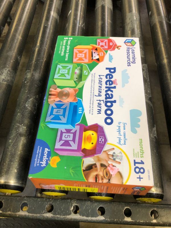 Photo 1 of Learning Resources Peekaboo Learning Farm - 10 Pieces, Ages 18+ months Toddler Learning Toys, Counting and Sorting Toys, Farm Animals Toys,Stocking Stuffers