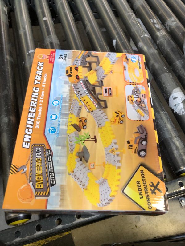 Photo 1 of iHaHa Toddler Boy Toys 236 PCS Race Tracks Toys Gifts for 3 4 5 Year Old Boys Kids, 6 PCS Construction Car Toys Gifts for 2 3 4 5 Year Old Boys, Christmas Birthday Gifts Toys for 3 4 5 Year Old Boys