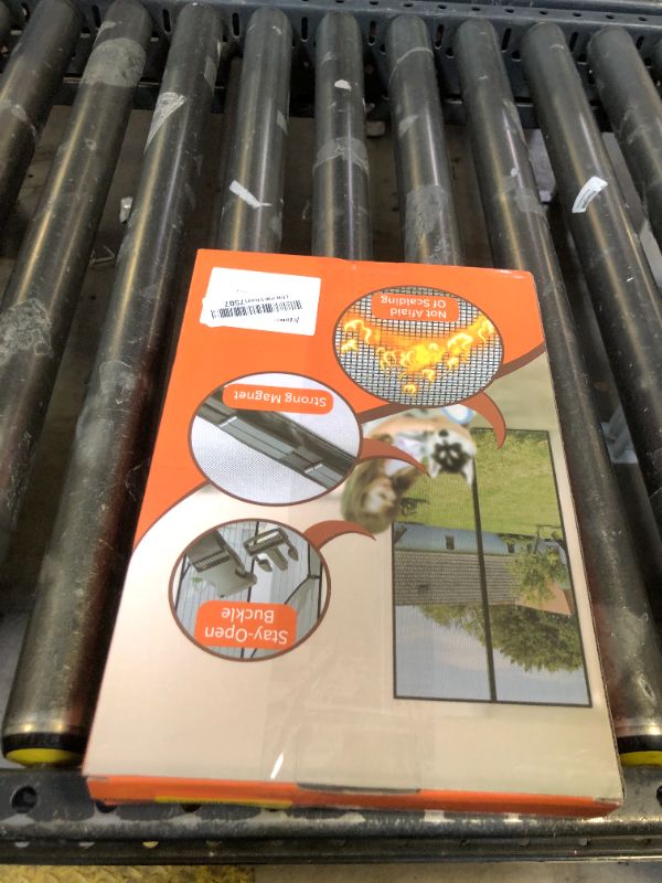 Photo 1 of Fiberglass Magnetic Screen Door Fit Door Size 34 x 82 in- Heavy Duty Fiberglass Screen Door Mesh for Interior Door, Patio and Sliding Doors - Door Screen Magnetic Closure Let Fresh Air in