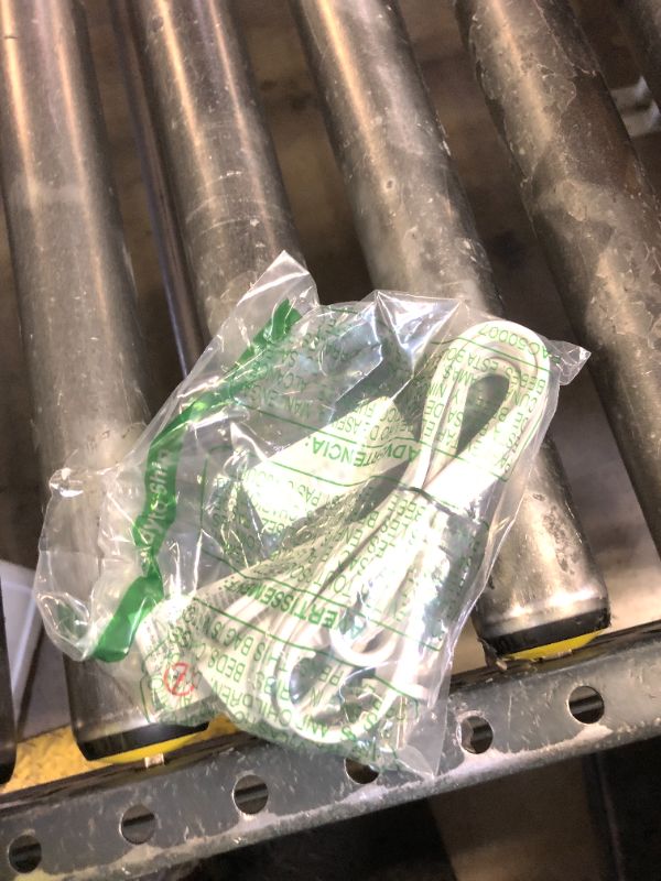 Photo 1 of 10FT White Flat and Thin 2 Prong Long Extension Cord for Indoor/Outdoor Use with Single Outlet - Ideal for Holiday Lights, Lamps, Cameras,Appliance ETL Listed (1 Pack)