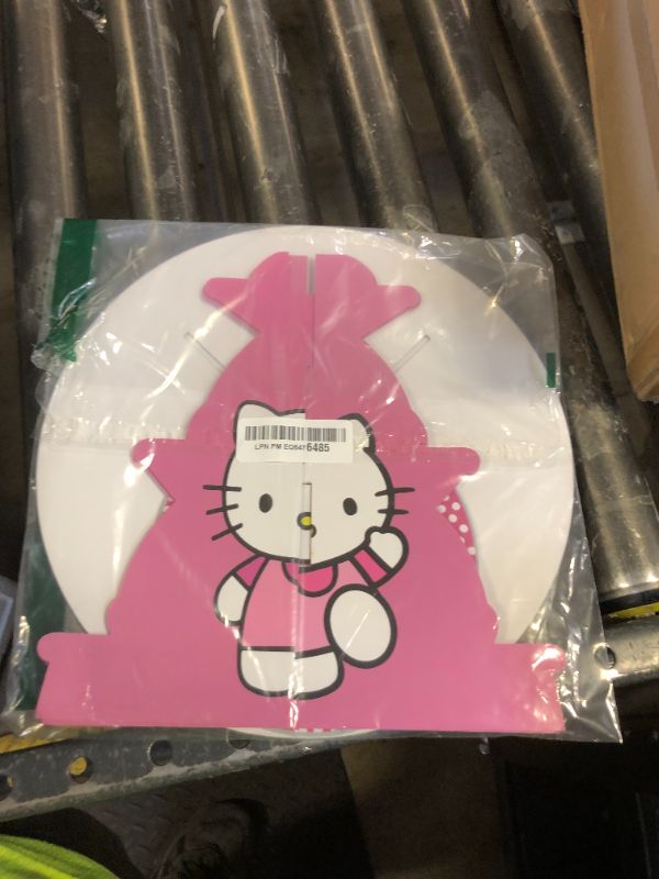 Photo 1 of TOCKFIT For Kitty Themed Party Supplies and Decorations, a Three-Tiered Cupcake Stand, a Display Stand for Birthday Desserts and Cakes, which is Suitable for Cute-Style Birthday Decorations.