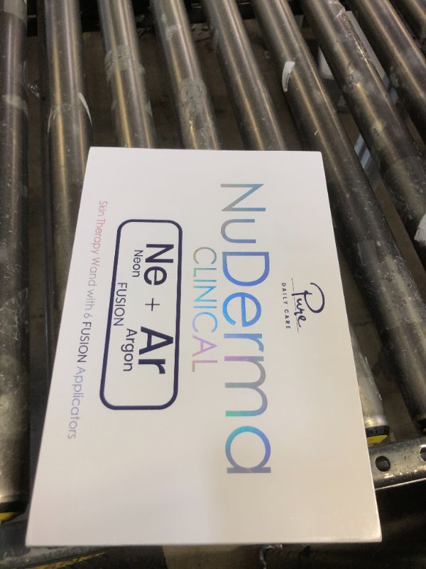 Photo 1 of NuDerma Clinical Skin Therapy Wand - Portable Skin Therapy Machine w 6 Fusion Neon + Argon Wands – Anti Aging - Clarifying - Skin Tightening & Radiance - Wrinkle Reducing