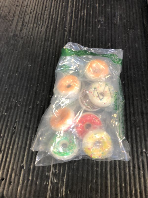 Photo 1 of MGZTTHW 8pcs Donut Stress Ball, 2? Artificial Donuts Stress Relief Exercise Ball, Small Fake Donut for Birthday Party Favors, Shop Decoration, Shooting Props Display