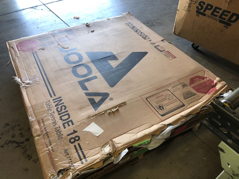 Photo 1 of JOOLA Inside - Professional MDF Indoor Table Tennis Table with Quick Clamp Ping Pong Net and Post Set - 10 Minute Easy Assembly - Ping Pong Table with Single Player Playback Mode