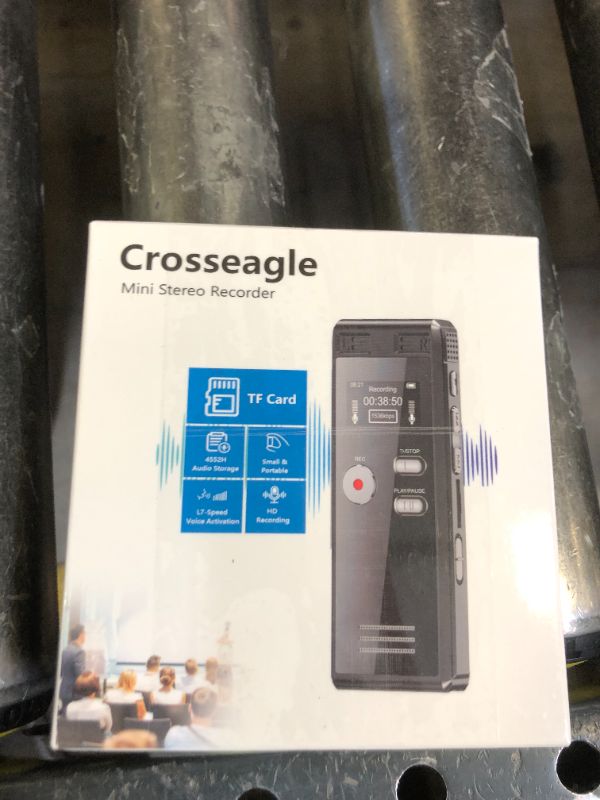 Photo 1 of 64GB Digital Voice Activated Recorder with Playback - 4552 Hours Audio Recording Device, 3072Kpbs HD Dual MIC Tape Recorder Device for Lecture A-B Repeat, MP3 Player,?64GB TF Card Included?