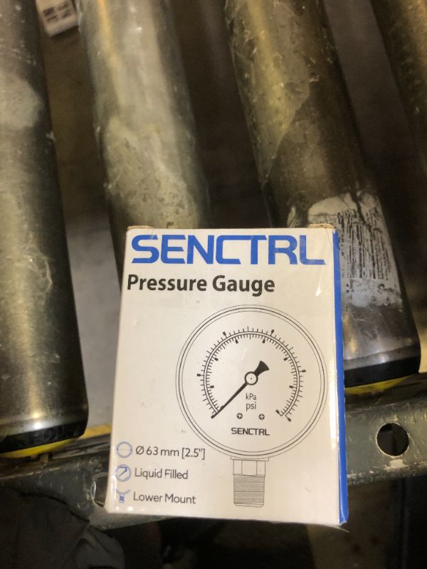 Photo 1 of SENCTRL 160 Psi Lead-Free Glycerin Liquid Filled Low Pressure Gauge, 2.5" Dial Size, 1/4" NPT Lower Mount, Stainless Steel Case, for Home Potable Water Pump, Air, Well, RV Hose, Pressure Test