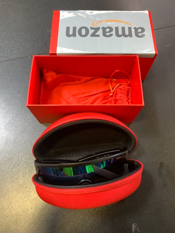 Photo 1 of Reebok Voltage Smart Audio Sunglasses, Blue Mirror Polarized Lens, Unisex, HiFi Bluetooth Sport Glasses with UV Protection - Powered by Lucyd