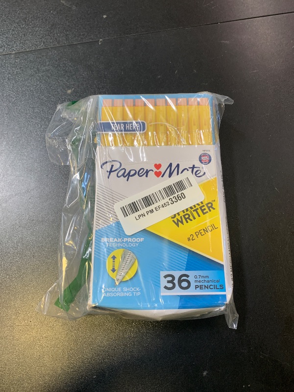 Photo 1 of Paper Mate SharpWriter Mechanical Pencils | 0.7 mm #2 Pencil | Pencils for School Supplies, Yellow, 36 Count