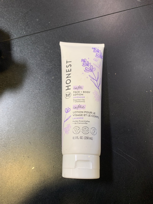 Photo 1 of The Honest Company Hydrating Face + Body Lotion | Fast Absorbing, Naturally Derived, Hypoallergenic | Lavender Calm, 8.5 fl oz
