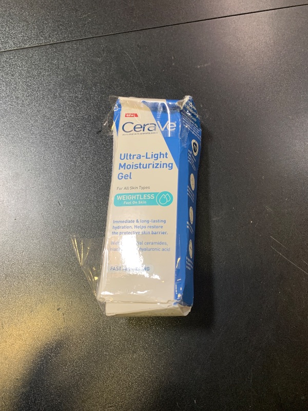 Photo 1 of CeraVe Ultra-Light Moisturizing Gel, Hydrating Gel Face Moisturizer For Men & For Women with Ceramides, Niacinamide, Hyaluronic Acid, Fragrance Free, Oil-Free, Mattifying Moisturizer, 1.75 FL Oz