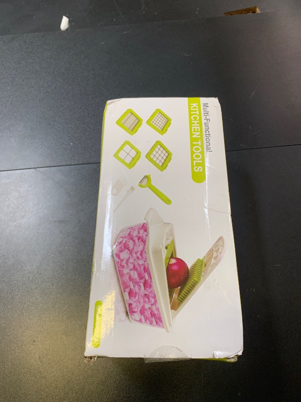 Photo 1 of Food Dicer Chopper 5 Blades, Onion Dicer Chopper, Fruit and Veggie and Vegetables Chopper, Food Prep, Light Green