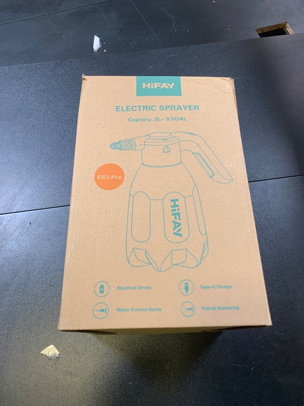 Photo 1 of HIFAY ES2-PRO Electric Spray Bottle 2L/0.5Gallon, Rechargeable Battery Powered Sprayer Spray 60 Bottles On a Single Charge, Automatic Plant Mister?Pump Sprayer,Indoor Watering Can for Plants