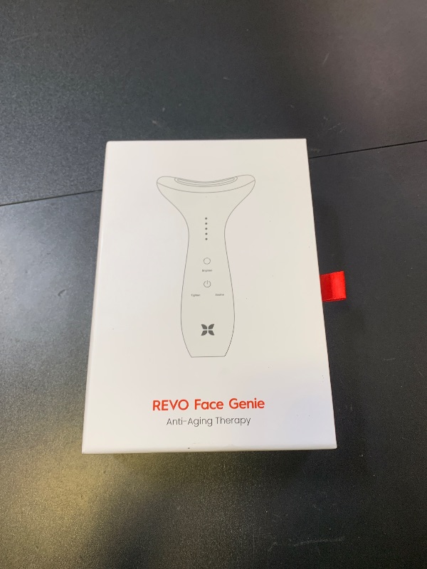 Photo 1 of REVO Genie | Face & Neck Beauty Massager with Ultra Powerful LEDs for Wrinkles, Fine Lines, Puffy Skin, Uneven Skin Tone, Lymphatic Drainage, Lifting & Firming Facial Sculpting Tool with Light Therapy