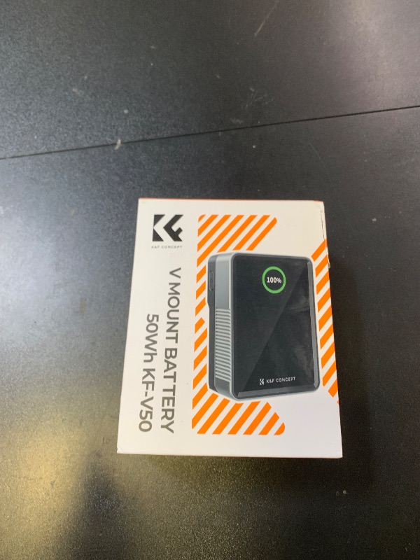Photo 1 of K&F Concept V Mount Battery 50Wh 3400mAh Mini V-Mount Battery with 65W Output and TFT Screen, 2H Full Charge, DC, D-Tap, USB-C, USB-A for Camera Camcorder Video Light Monitor