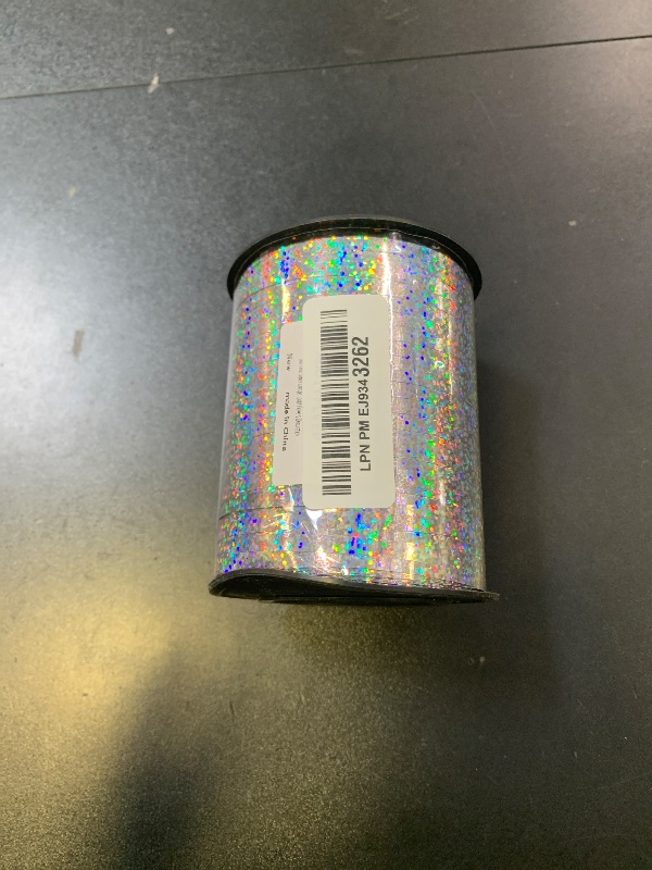 Photo 1 of BEISHIDA 500 Yards Silver Ribbon Curling Crimped, Balloon String Shiny Metallic Roll for Gift Wrapping Ribbon for Birthday Party Festival Art Craft Decor Florist Flowers Decoration