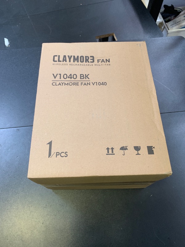 Photo 1 of Claymore V1040 Fan (Black) - Premium Rechargeable Portable Air Circulator. Powerful, Quiet with Large 10,400mAh Battery, Versatile Stand & Remote Control. Up to 23 Hours Runtime, All Seasons.