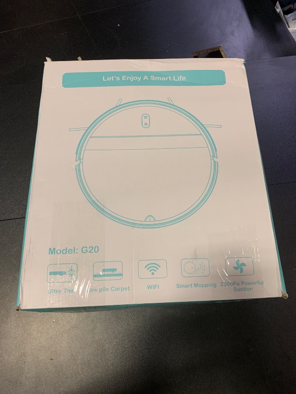 Photo 1 of Kilgone Robot Vacuum and Mop Combo for Pet Hair & Large Homes – Smart App/Voice, 2300Pa Sucktion, 120Min Clean, Ultra-Thin 2.87" Design
