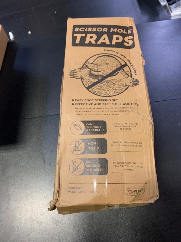 Photo 1 of Mole Trap Scissor 2 Pack, Upgraded Mole Traps for Lawns That Kill Best, Galvanized Steel Mole Killer, Easy Step Setup