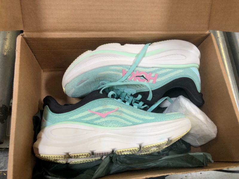 Photo 1 of Hoka Women's Bondi 9 Sneaker, Blue Spark/Mint Fluorite, 7