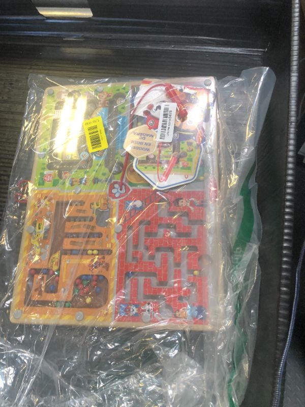 Photo 1 of Melissa & Doug PAW Patrol Wooden 4-in-1 Magnetic Wand Maze Board - FSC Certified