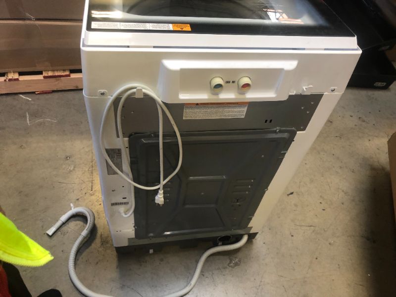Photo 1 of BLACK+DECKER 3.0 Cu. Ft. Portable Washer, 26.5 lb. Capacity Washing Machine, 6 Cycles, Quick Connect Sink Adapter and Drain Hose Included, Transparent Lid & LED Display, BPW30MW, White
