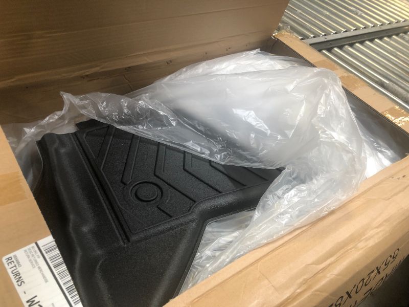 Photo 1 of Floor Mats Compatible with Toyota Tacoma 2024 2025 Double Cab (Not fit Hybrid) All Weather Floor Liner for Tacoma TPE Custom Fit Car Mats Front&Rear 2 Row Mats (Floor Mats & 5FT Bed Mat+Tailgate mat)