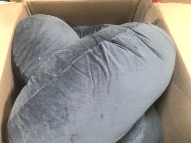 Photo 1 of ALLOPERA Pregnancy Pillow, Full Body 57 Inch Maternity Pillow with Removable Washable Cover - Sleep Support for Legs, Back, Neck, Shoulder, HIPS, Belly for Pregnent Women, Black Grey Velvet Cover